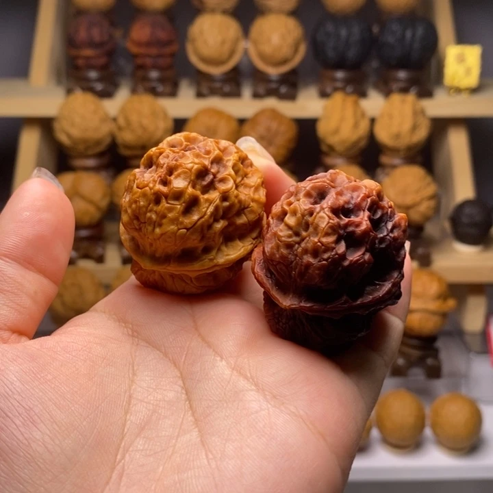 吊坠文玩核桃42招财进宝Y08