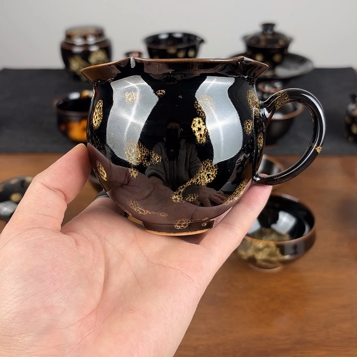瓷点彩鹧鸪斑咖啡杯