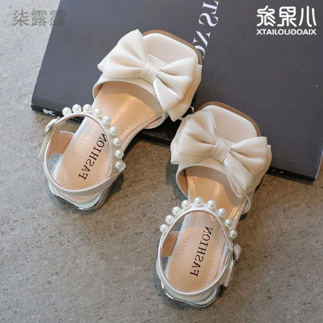 女童鞋儿童高跟凉鞋公主皮鞋2025新款夏季夏款宝宝小童软底中大童