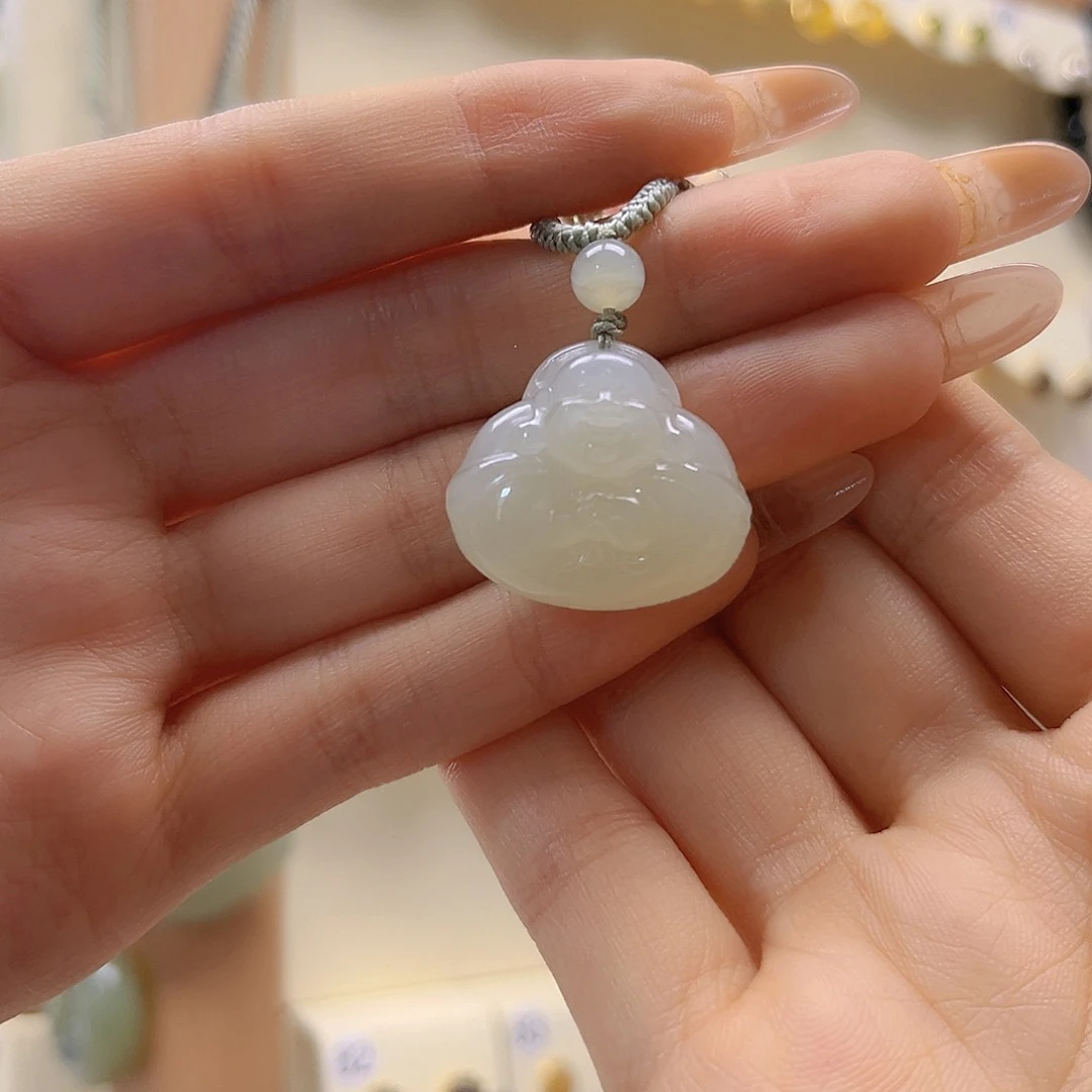 和田玉未镶嵌吊坠(赠链)甜****袋