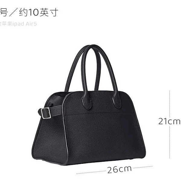 THE ROW Margaux手提包真皮托特包大容量手拎包极简旅行包手提包