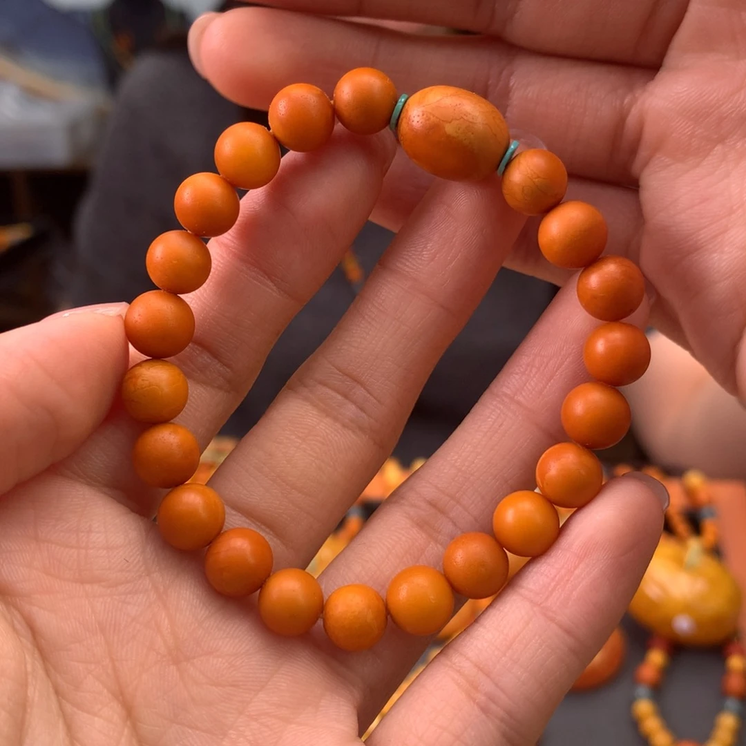 未镶嵌蜜蜡手串天然