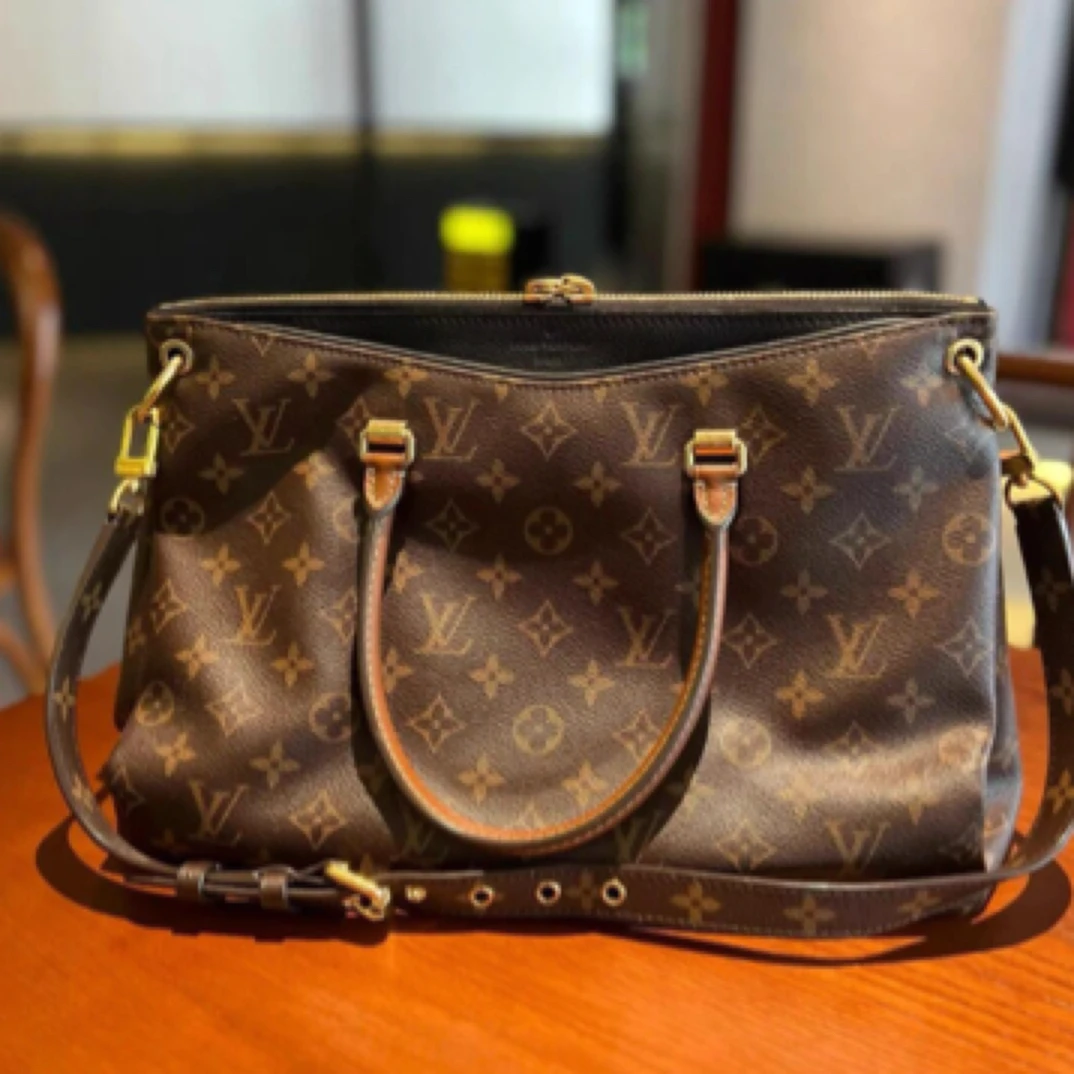 95新 LouisVuitton/路易威登 老花pallas传奇pvc单肩包/12278