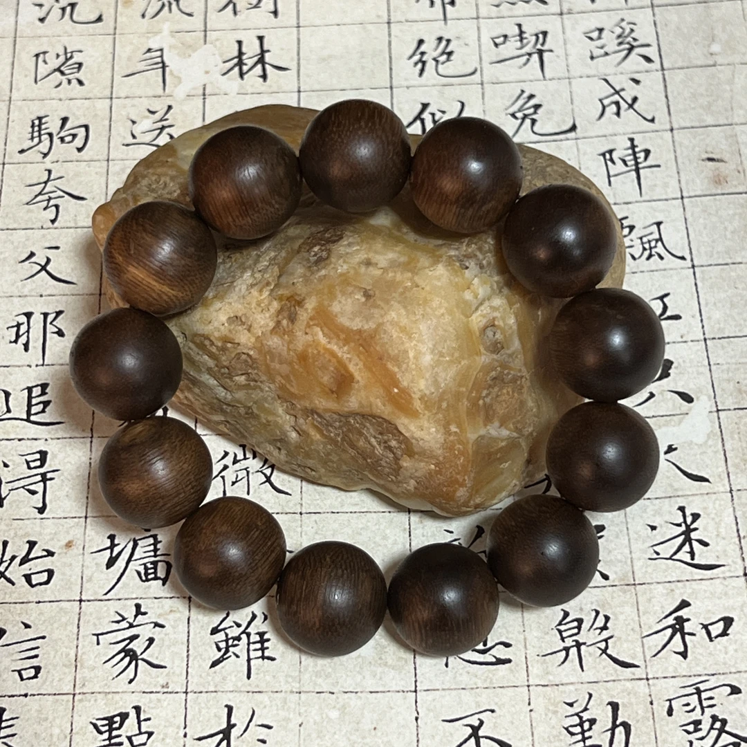 Z-422【莞香系老白棋】沉香单圈约19mm、40.61g