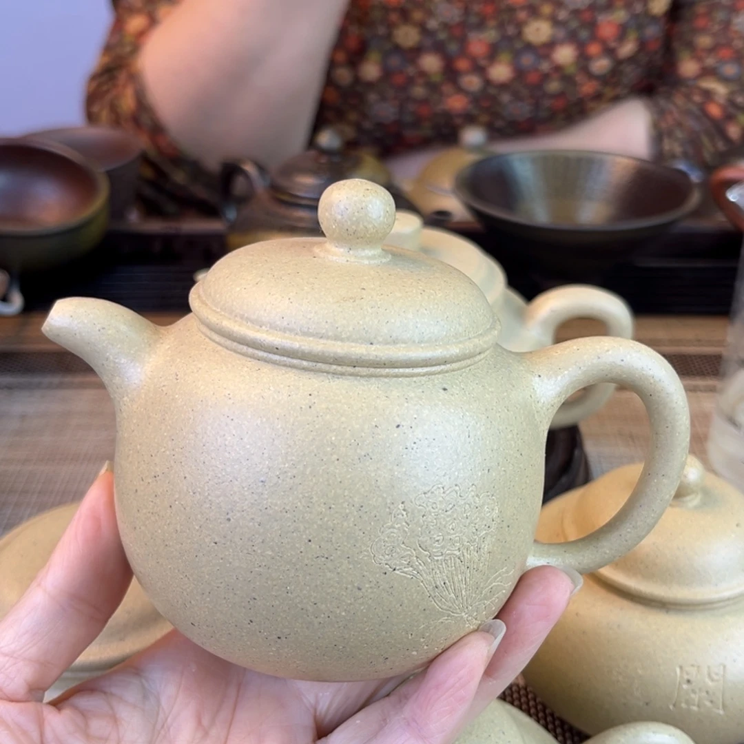 紫砂茶壶本绿260cc