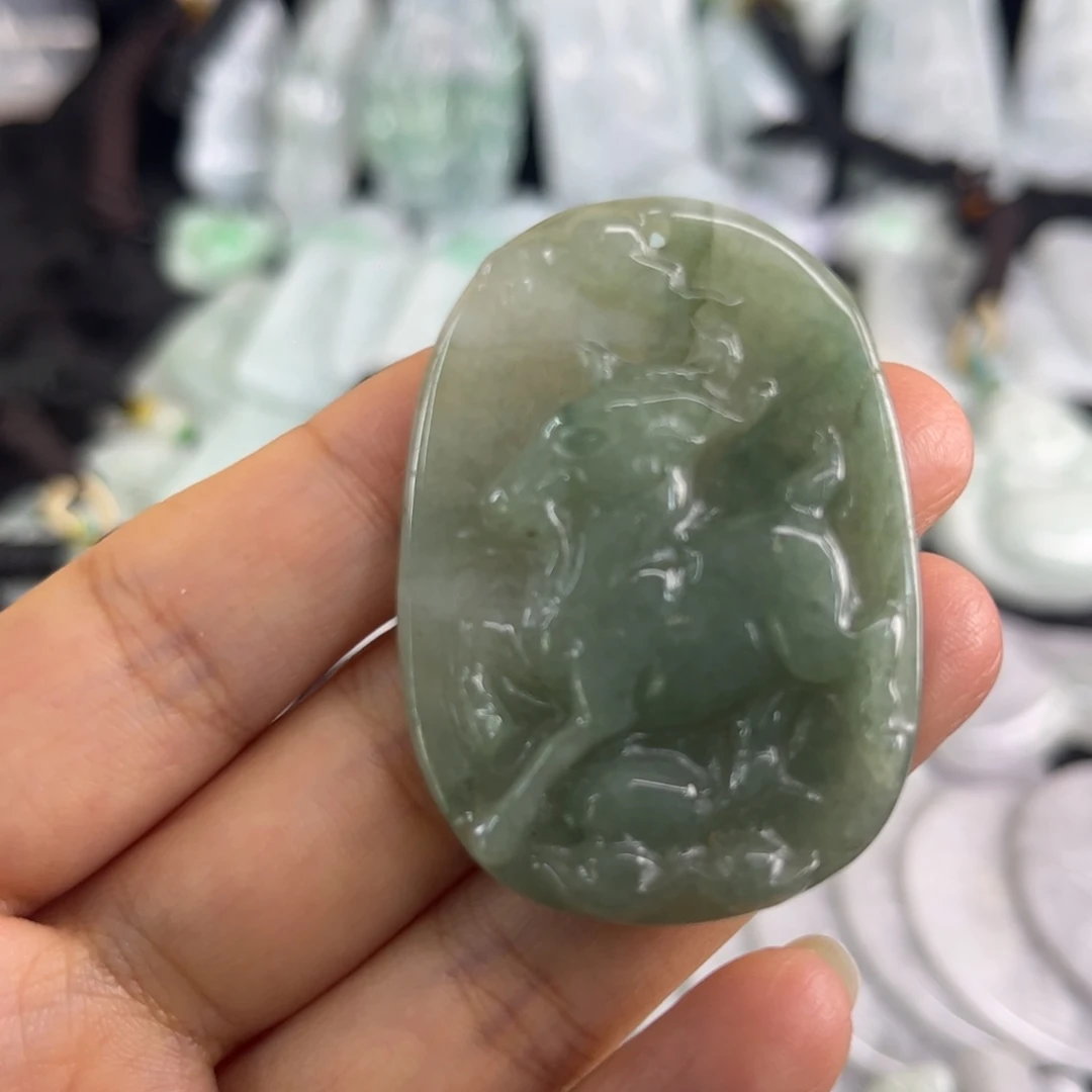 翡翠合金吊坠(不含链)瑕疵