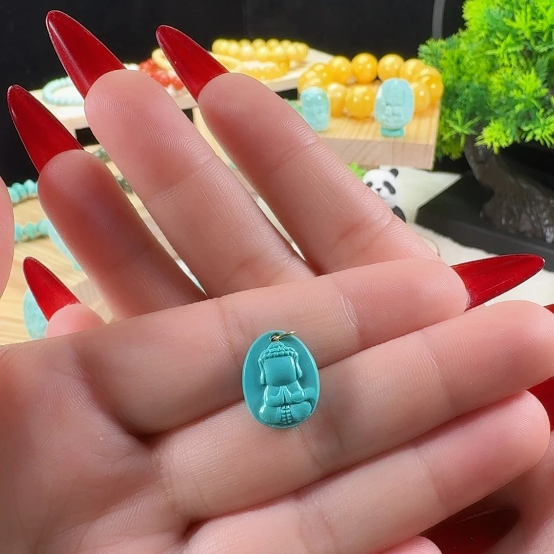 绿松石未镶嵌颈饰