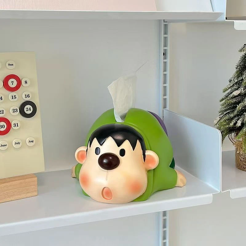 高级感胖虎纸巾盒轻奢高档家用客厅卧室房间抽纸盒桌面装饰品摆件