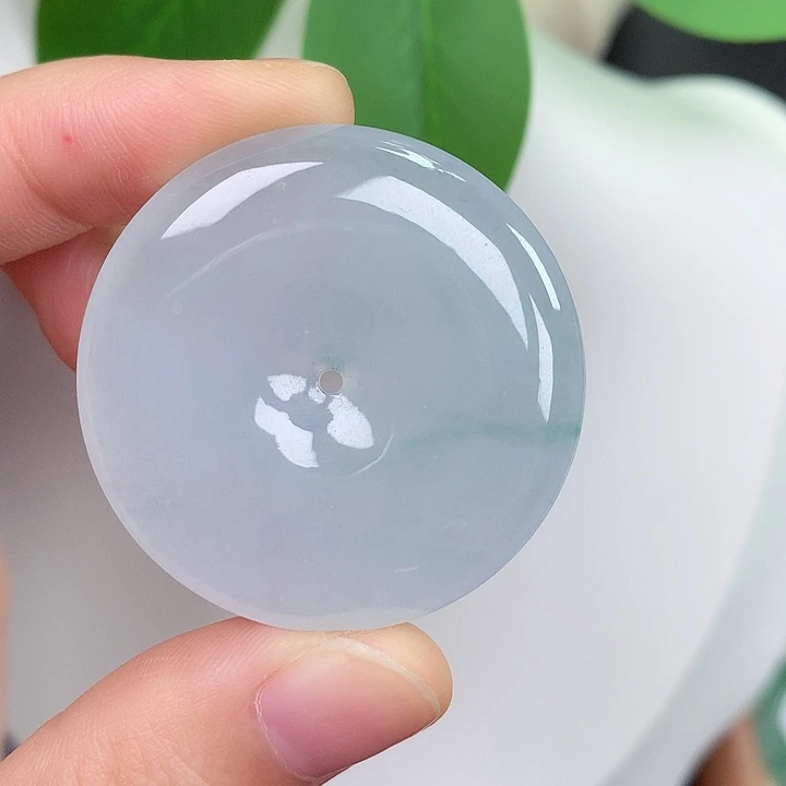 翡翠未镶嵌颈饰平安扣 35.8-5.5mm