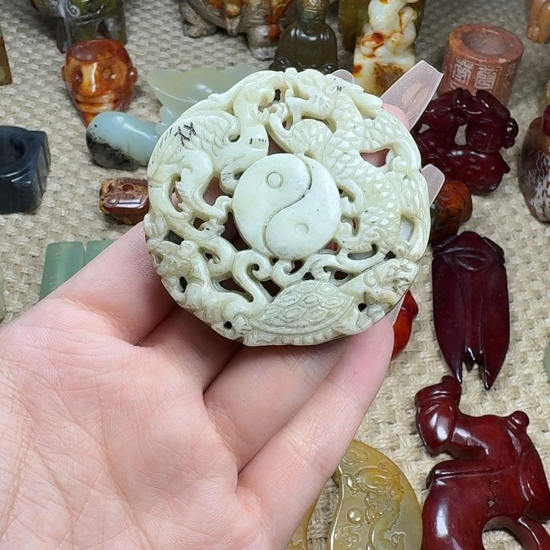白玉菩提吊坠挂件