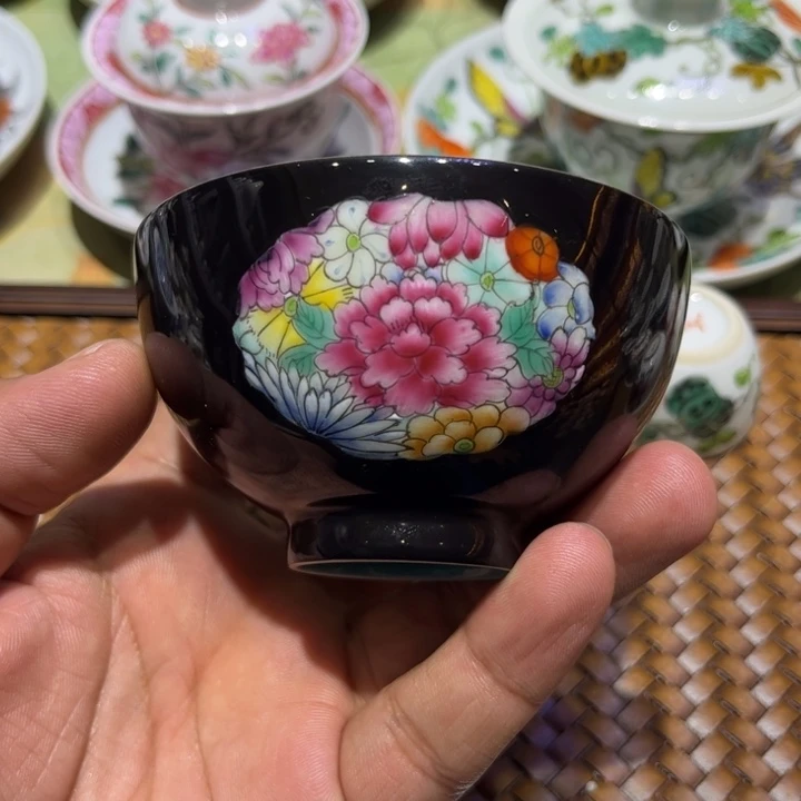 纯手绘精品盖碗杯