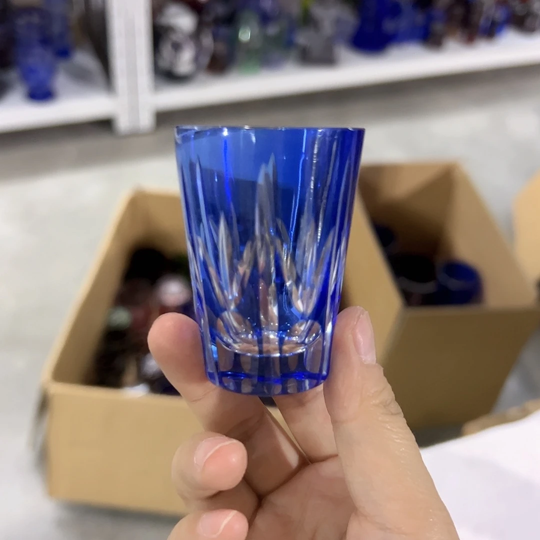 平底款水晶玻璃微瑕一个