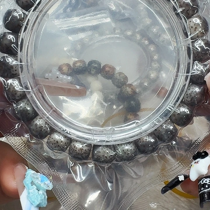 星月菩提手串580高端黑灰星月菩提98桶单圈