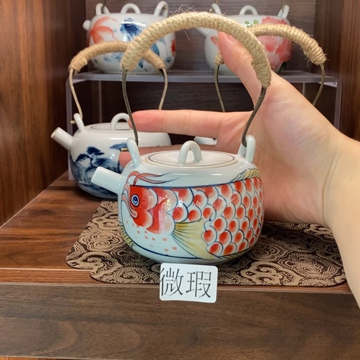 釉下老陶泥手工绘制