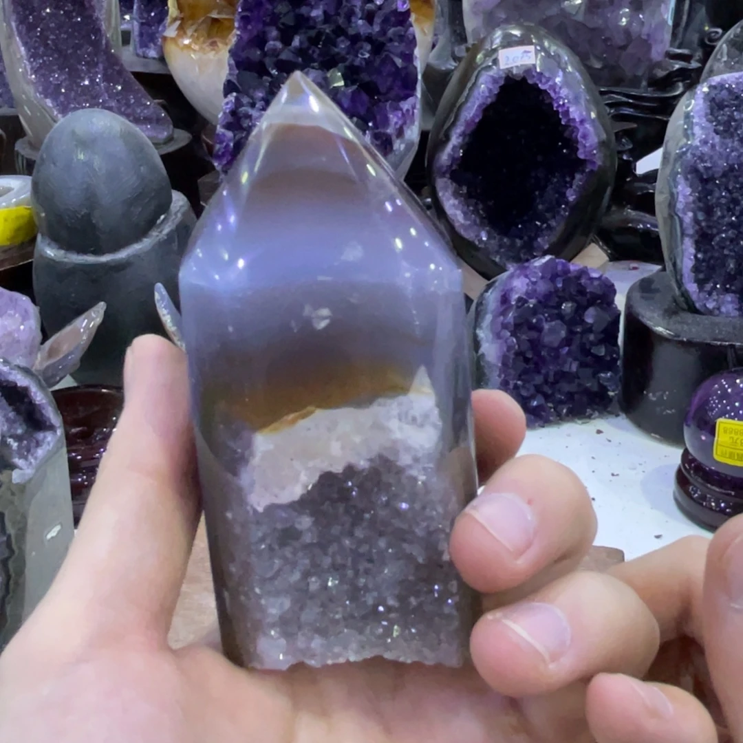 流***根未镶嵌珠宝半成品水晶
