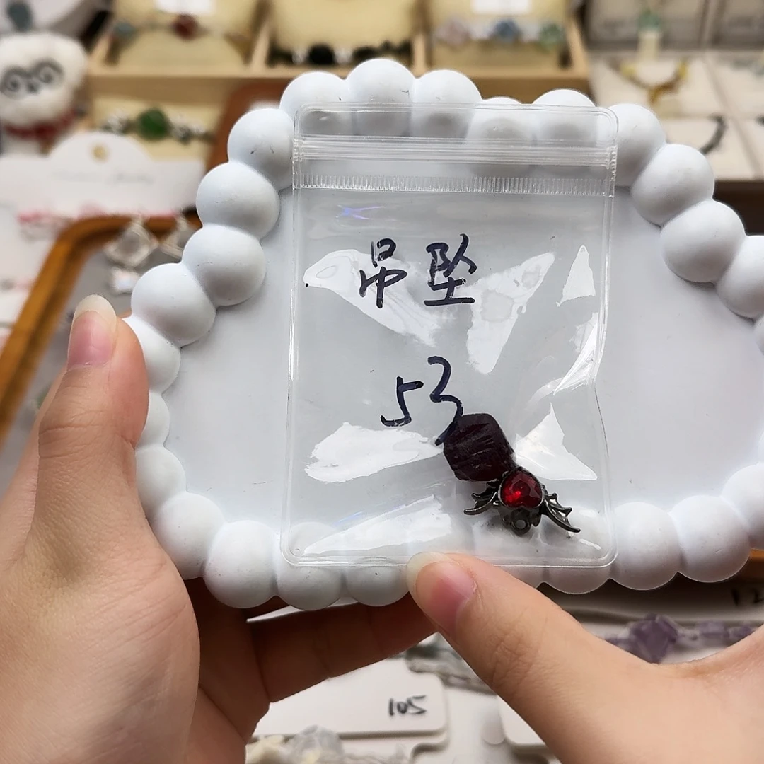 石英石纯铜合金53吊坠