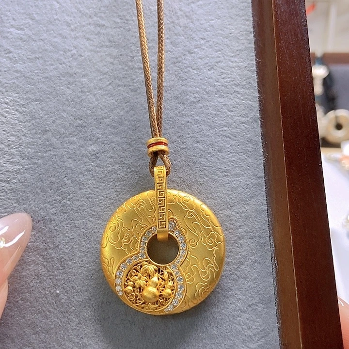 吊坠足银足银9999平安扣吊坠