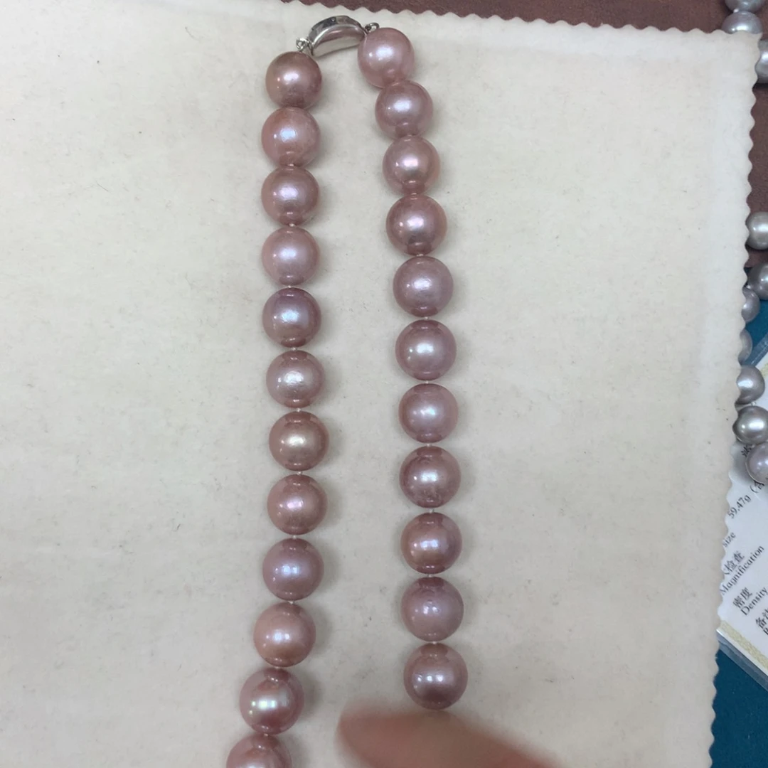 淡水珍珠银S925镶嵌颈饰