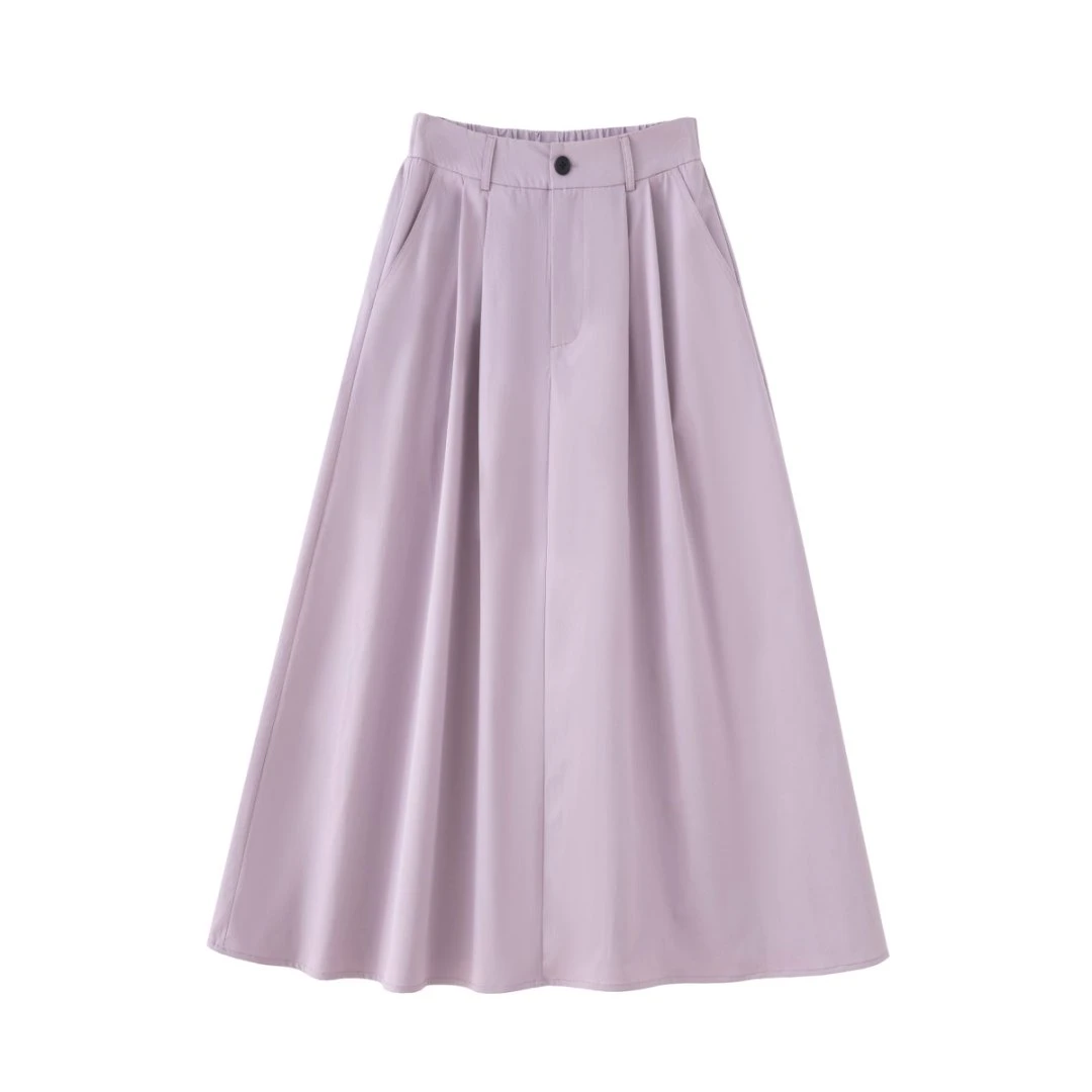 法式高级感半身裙2025夏季小个子高腰显瘦休闲百搭a字长裙2533