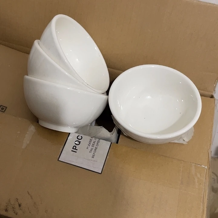 瓷片10厘米强化瓷蘸料碗4个