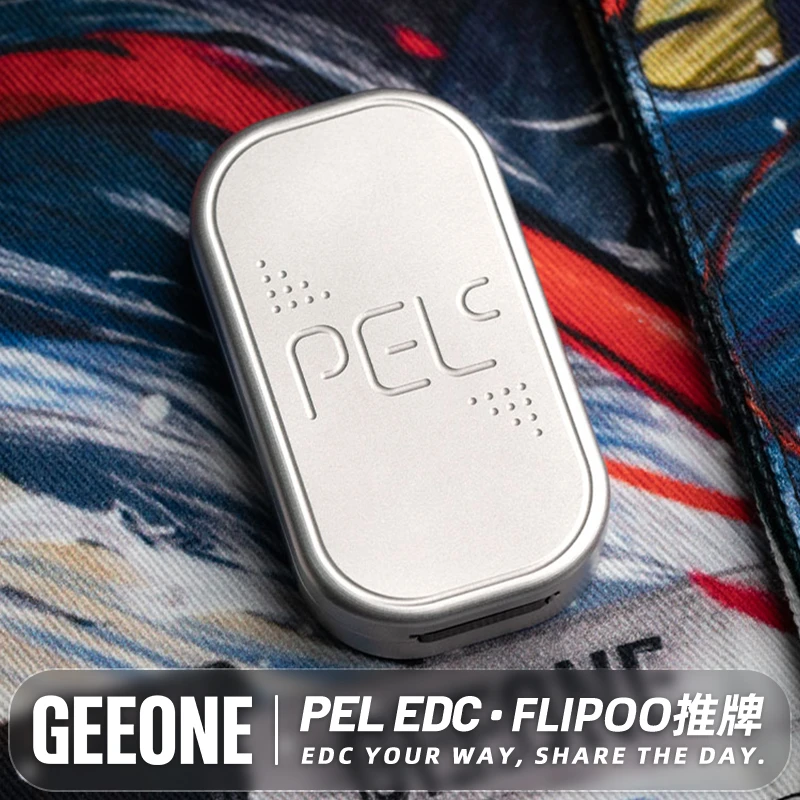【指玩屋】Flipoo推推牌磁力机械叮叮PELedc解压玩具指尖陀螺黑科技