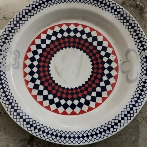 其他瓷12寸双耳盘一个