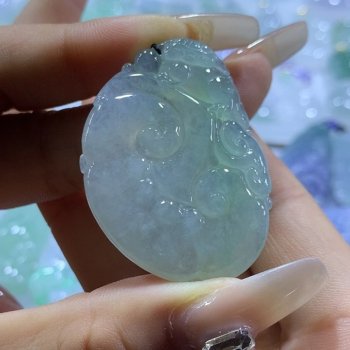 翡翠未镶嵌颈饰天然翡翠A货吊坠