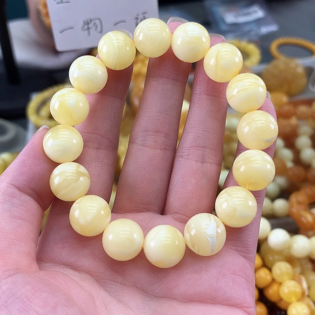 未镶嵌琥珀裸石白花14