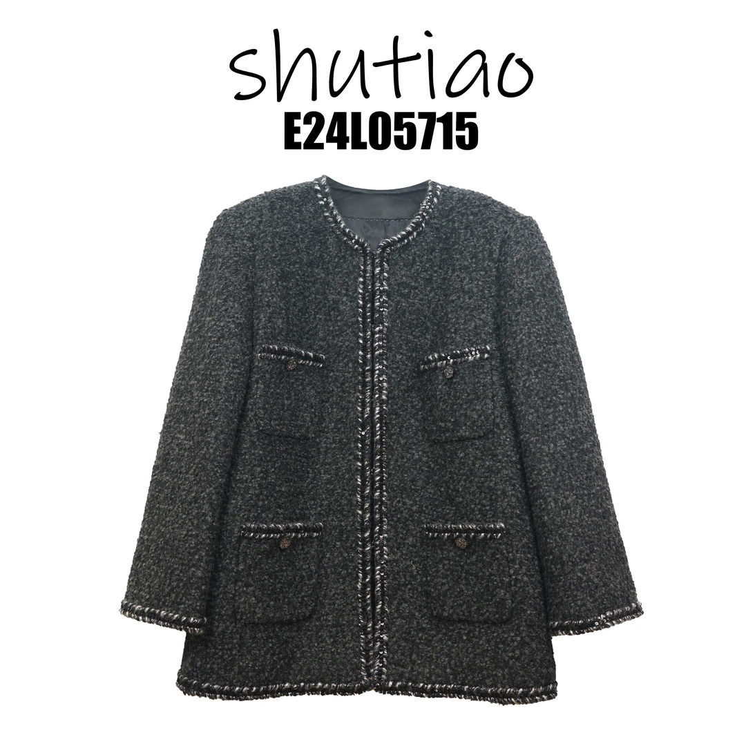 【SHUTIAO】2025夏季：新款小众设计款外套E24L05715