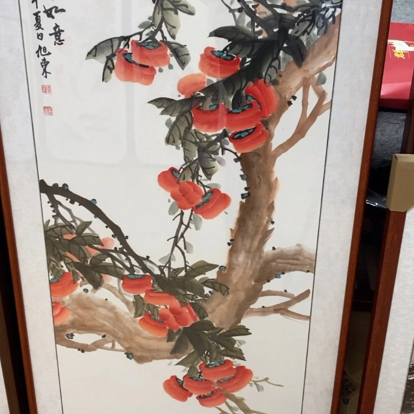 【闪购商品】国画手绘国画带框不退