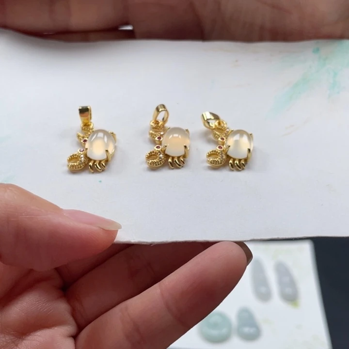 玛瑙/玉髓合金颈饰挂件
