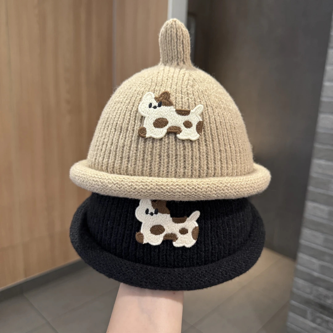 MIDIXIN/米迪昕韩系宝宝奶嘴帽秋冬季可爱小猫地主帽防风保暖帽子