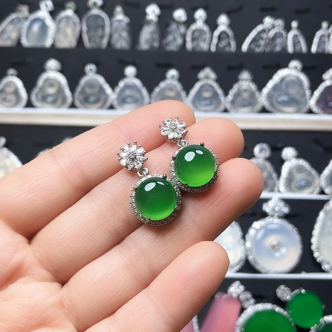 玛瑙/玉髓耳钉合金