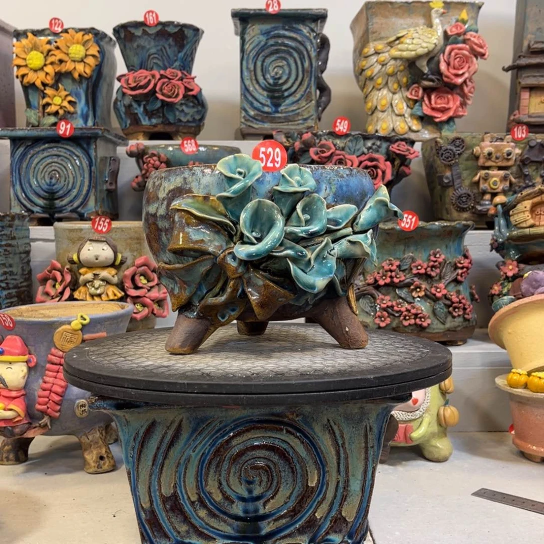 陶瓷529 号陶然花盆