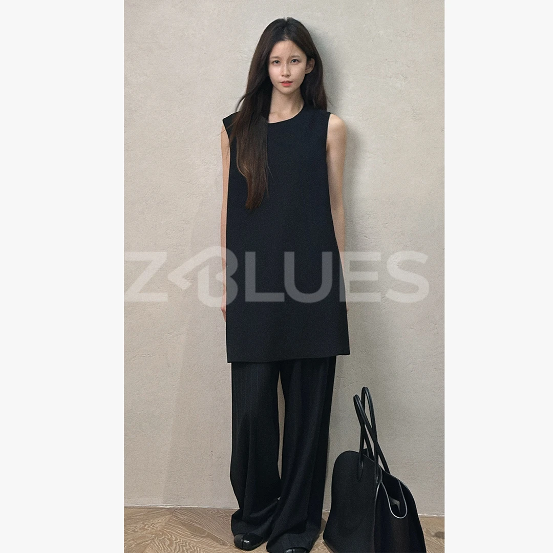 Z.blues【女神气质】法式轻奢显瘦A字版无袖连衣裙YZHWJS4174