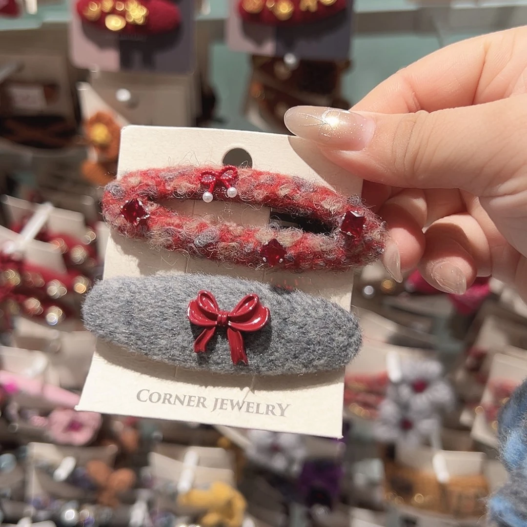 非金属蝴蝶结红色椭圆掰掰