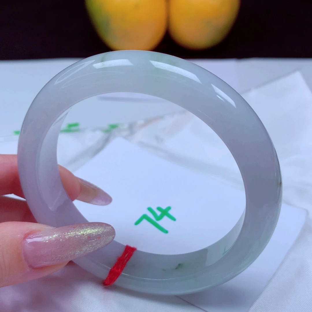 未镶嵌手镯翡翠天然缅甸翡翠A货手镯 74号