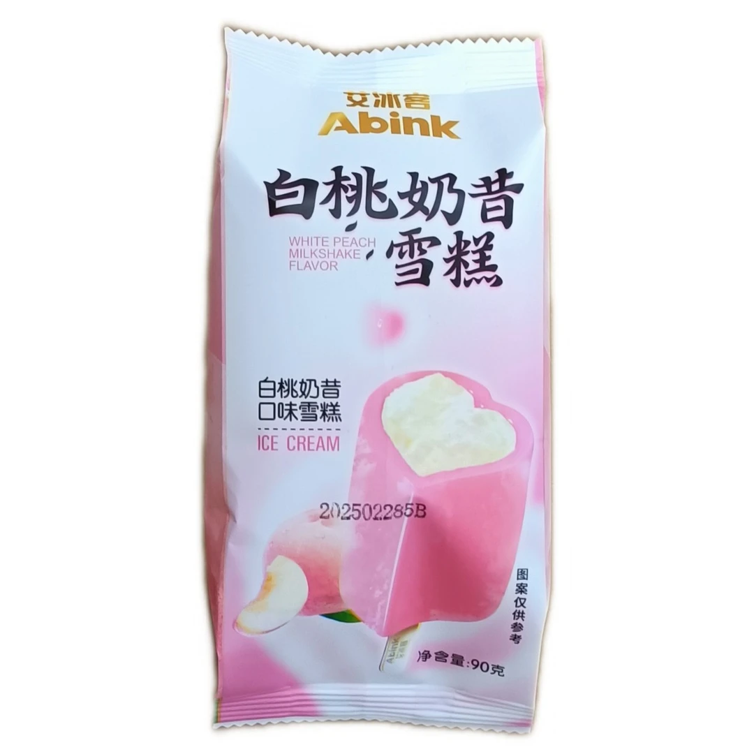 艾冰客白桃奶昔口味雪糕90g