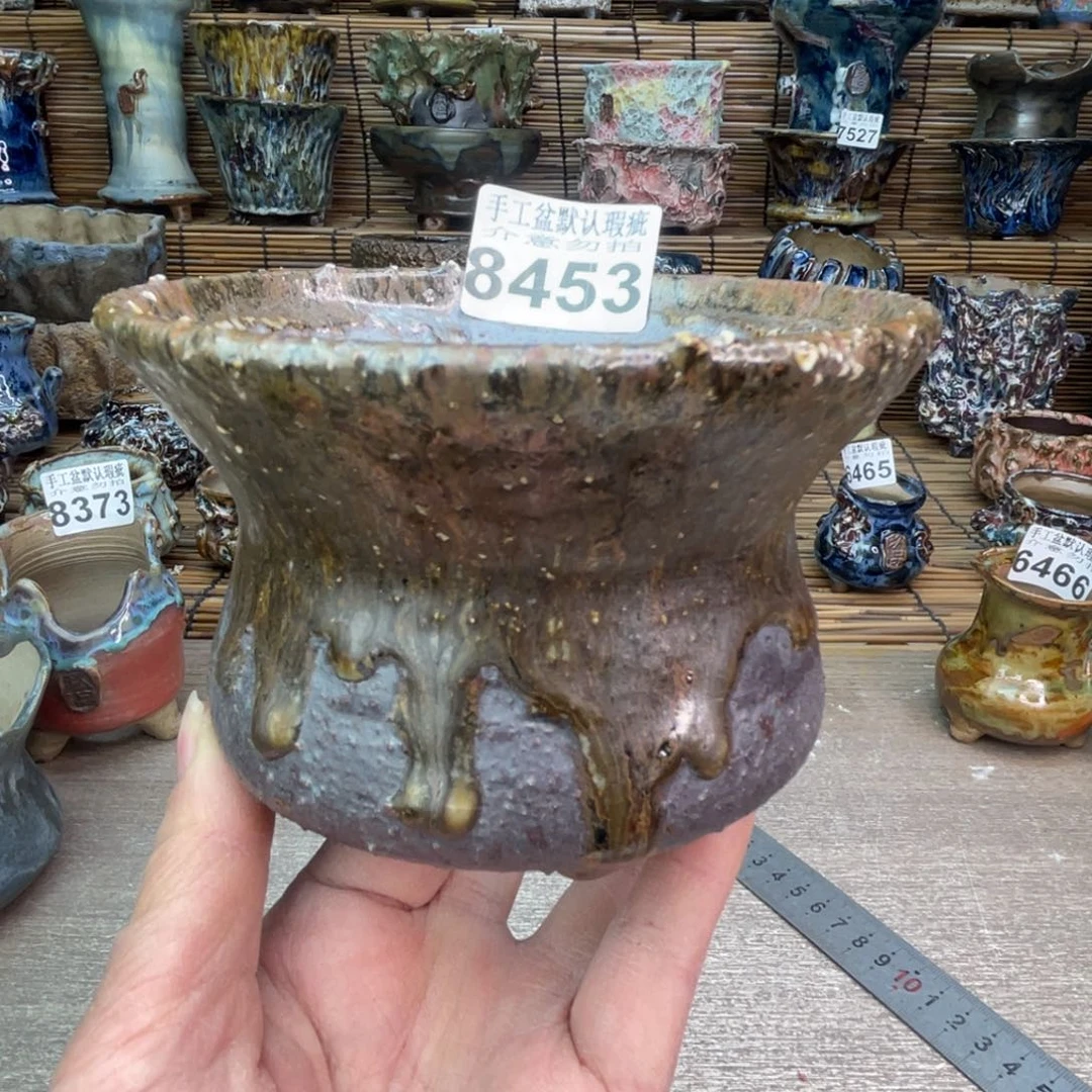 手工花盆默认瑕疵完美者勿拍