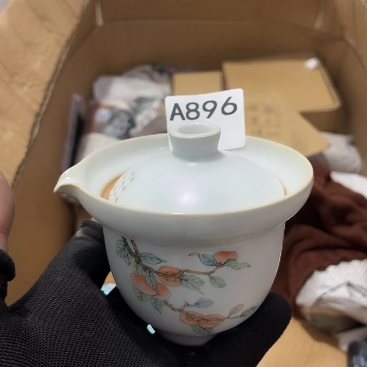 瓷片茶摆件工艺品摆件666