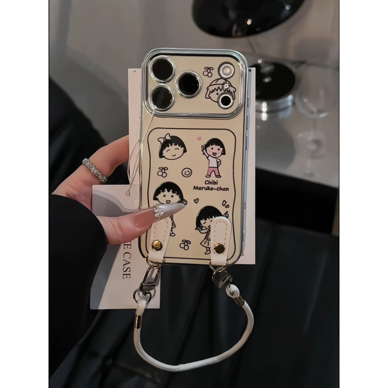 线条小丸子适用苹果17pro手机壳16视窗15华为mate70小众oppo红米k