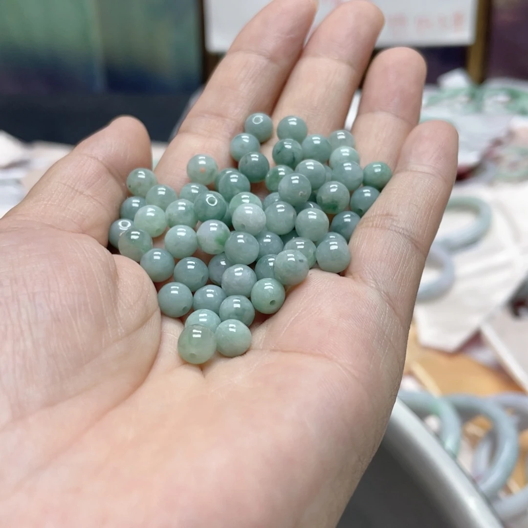 翡翠散珠发26颗珠子