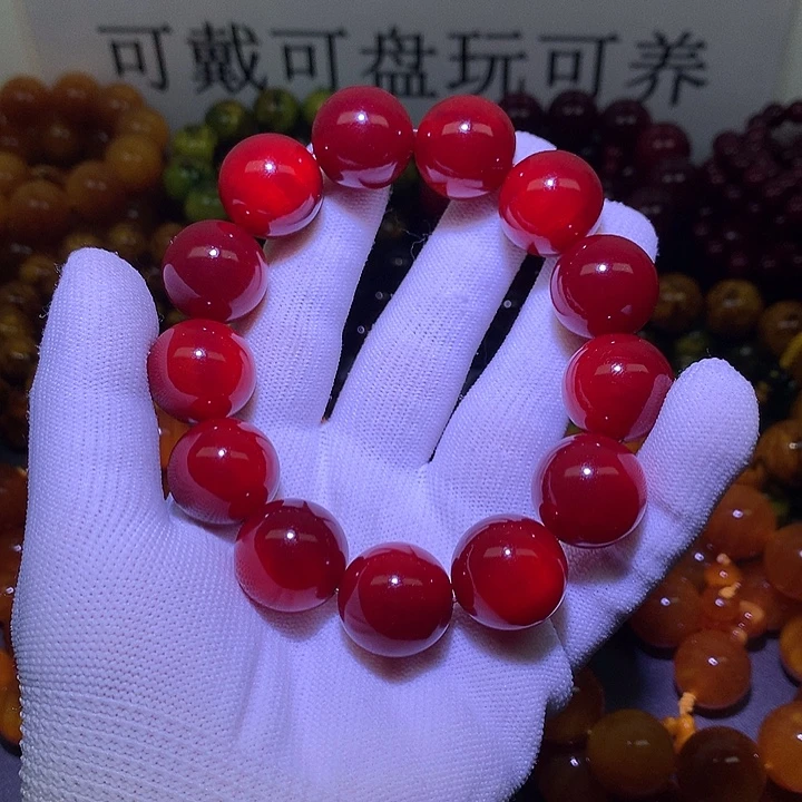 手串/手链松木1.9 帝王血龙木高冰透