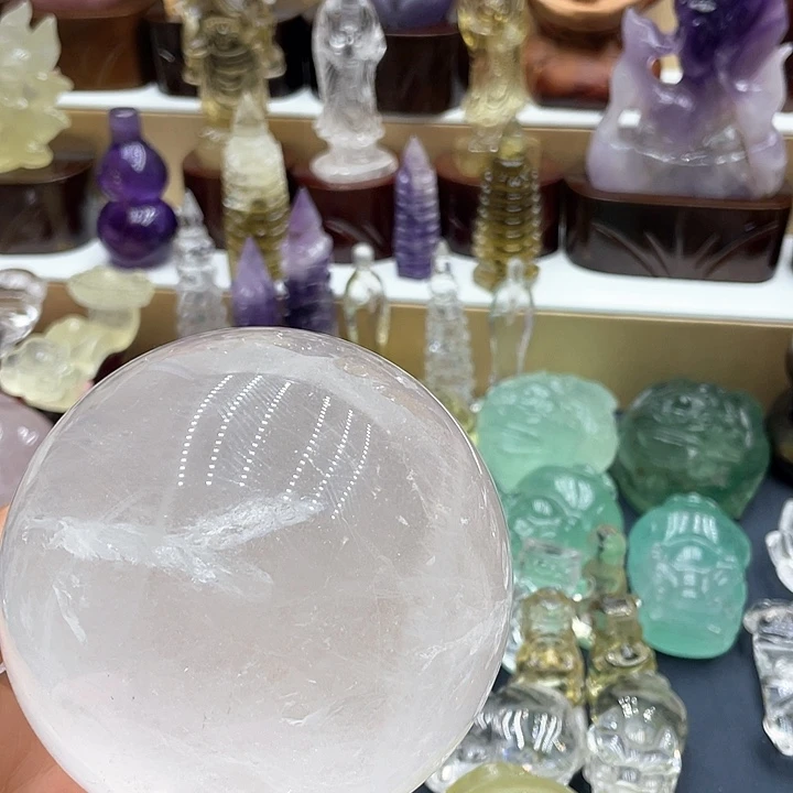 水晶摆件未镶嵌牛*