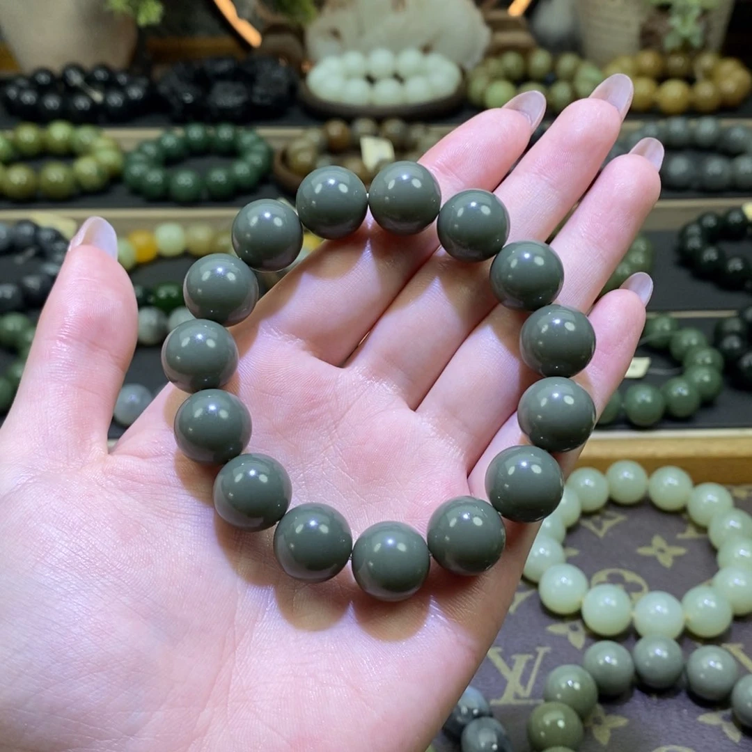 和田玉手串未镶嵌@*木
