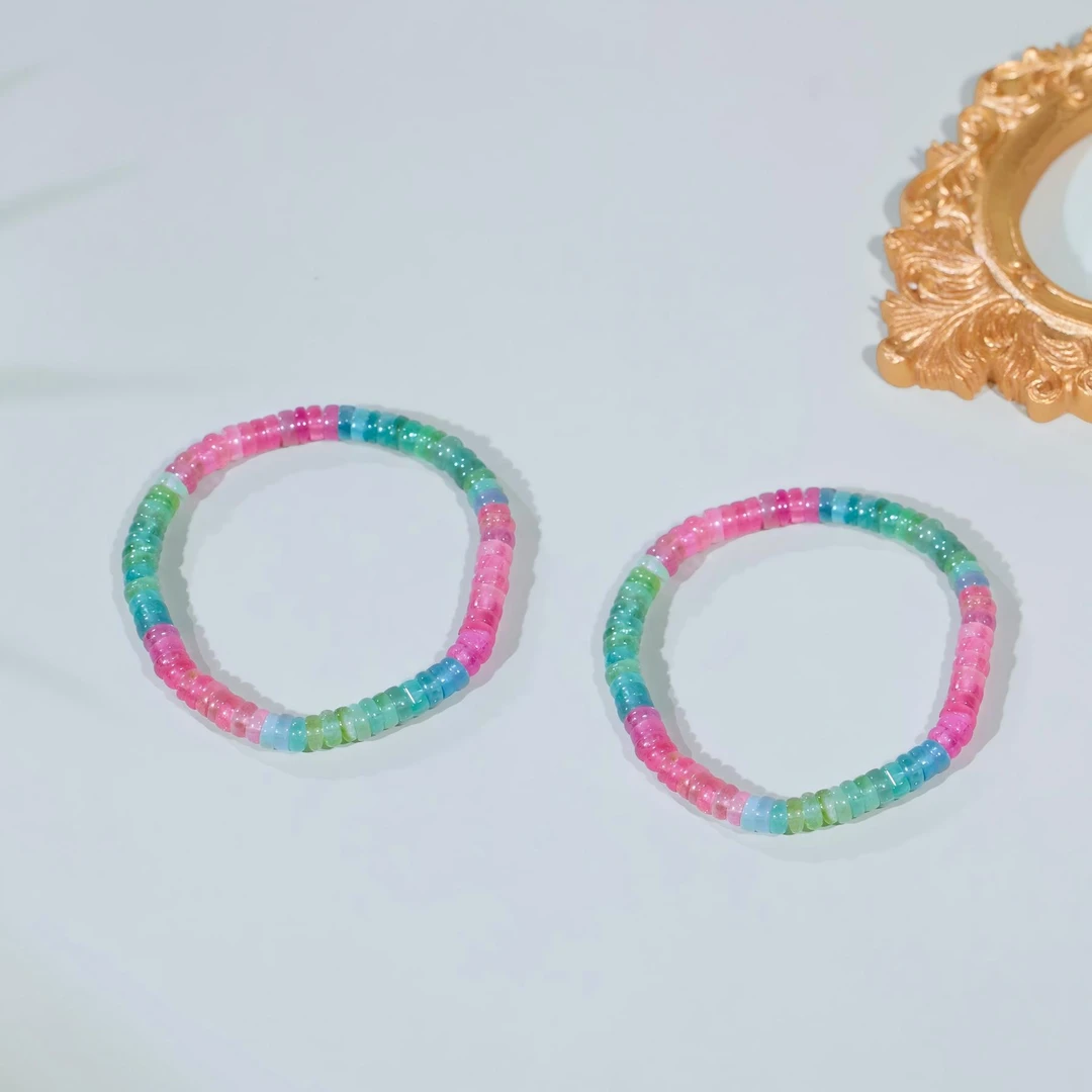 【歪歪】冰淇淋-碧玺直切手串（卡5-6）（多样性发一）X-W3104