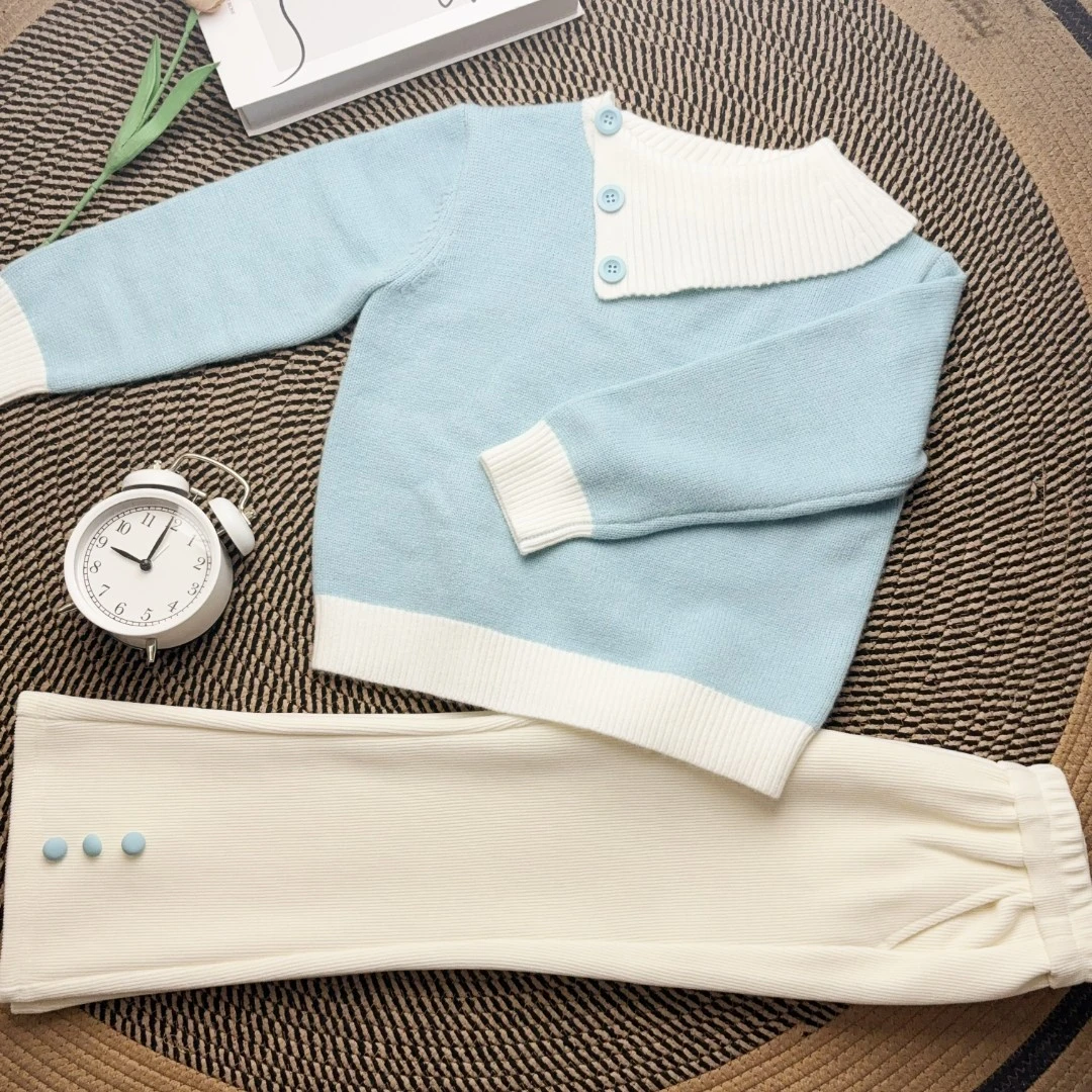 IEF/爱依服2026新款韩版冬季童装时尚洋气加厚亲子装针织毛衣套装