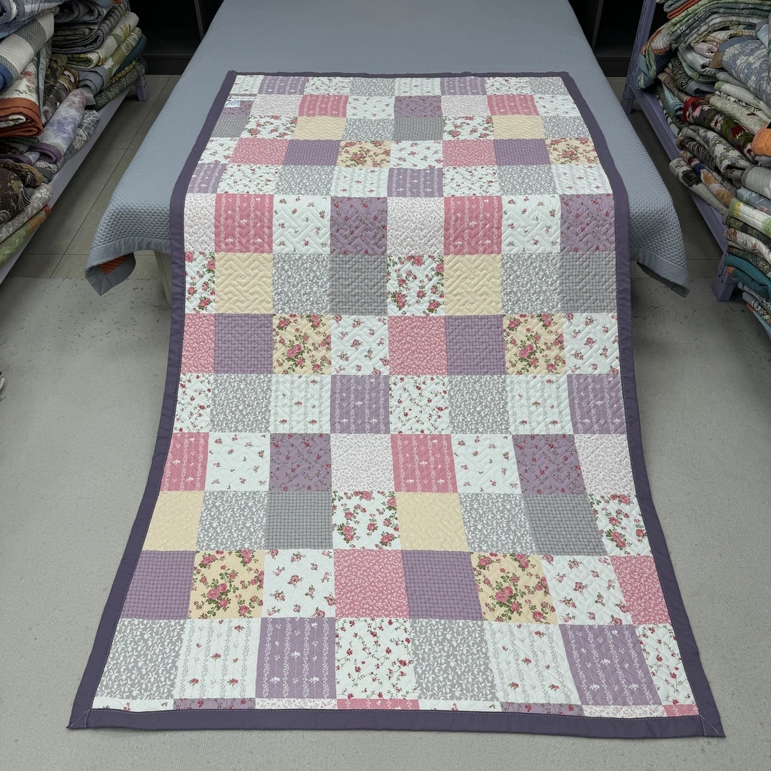 格调花织120*220cm原棉皱皱纱床盖加厚四季沙发垫学生宿舍床垫