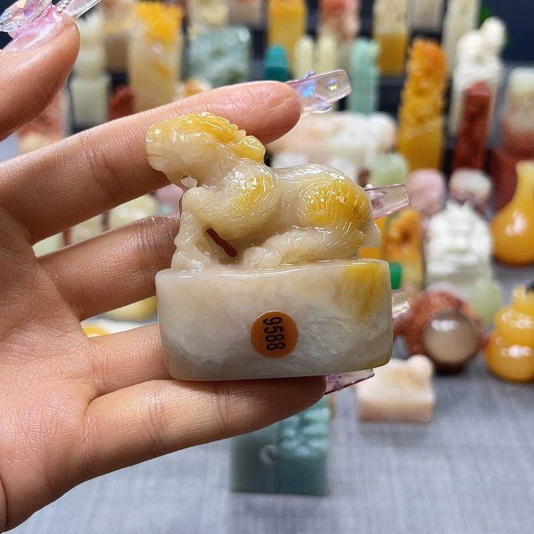 寿山石印石包邮包刻9588