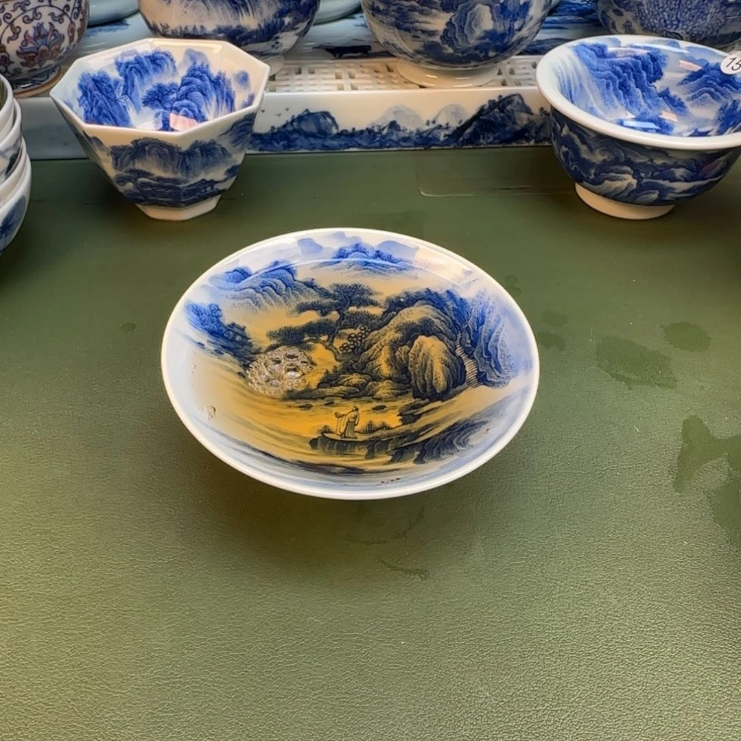 纯手工纯手绘茶具石头9